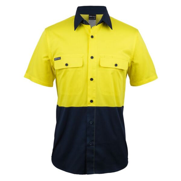 Hi-Vis Short Sleeve Stretch Work Shirt Thumbnail