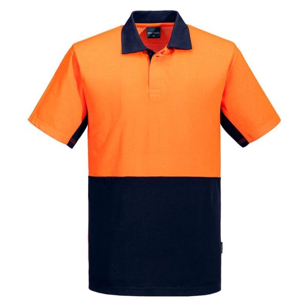 Hi Vis Contrast Class D Short Sleeve Polo Shirt Thumbnail