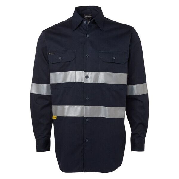 Mens Hi Vis Long Sleeve (D+N) 190G Shirt Thumbnail