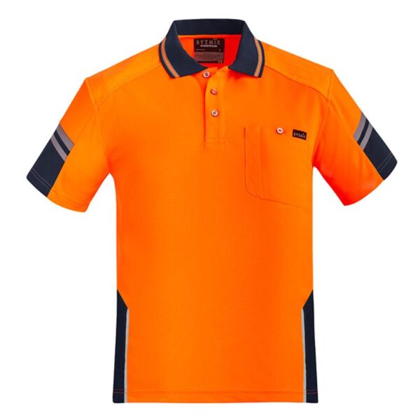 Mens Reinforced Hi Vis Squad Short Sleeve Polo  Thumbnail