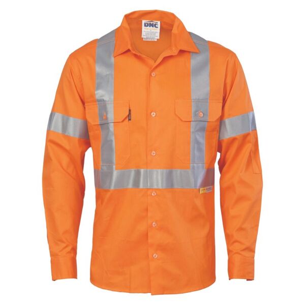 Cool Breeze Cross Back Cotton Shirt with 3M R/Tape Thumbnail