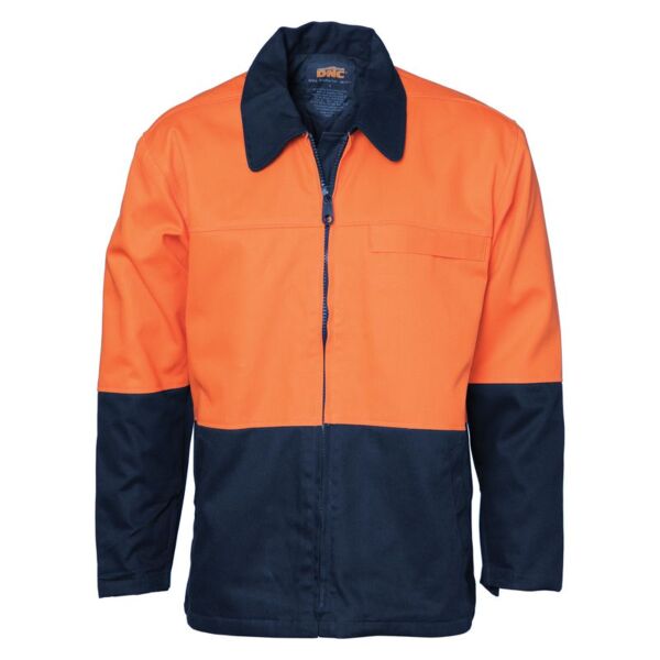 Mens HiVis Two Tone Protect or Drill Jacket Thumbnail