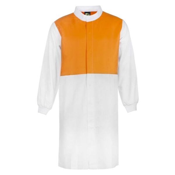 Unisex Hi Vis Two Tone Long Dust Coat Long Sleeve With Cuff  Thumbnail